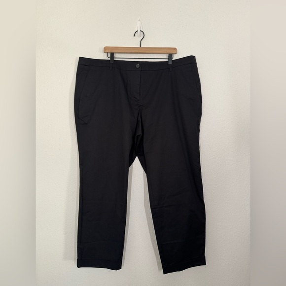 Wildfang The Essential Trouser Full Length Tapered Pants in Black Size 20W NEW - Picture 4 of 11